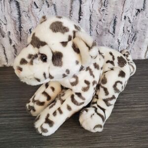 Kids Preferred Leopard Brown Spotted Plush Wild Cat 12" Stuffed Animal